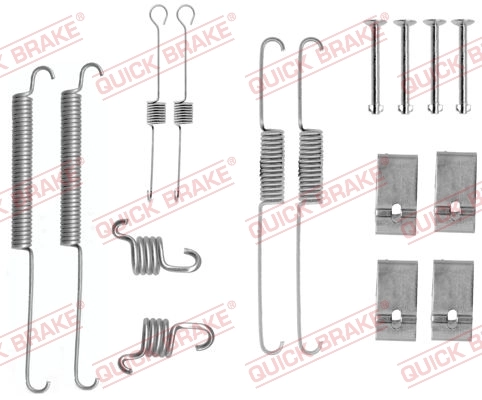 Accessory Kit, brake shoes